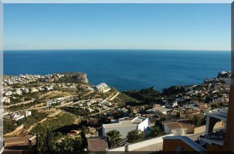 vue terrasse appartement soleil bleu à 180°